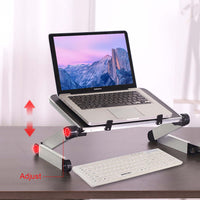 Ergonomic portable notebook stand for better laptop viewing