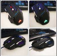 Glowing LED gaming mouse for PC and console gaming