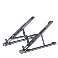 Sturdy metal laptop stand with adjustable height and angle