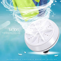 Portable travel washing machine for small loads and easy cleaning