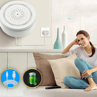 Smart home alarm system with wireless safety monitoring